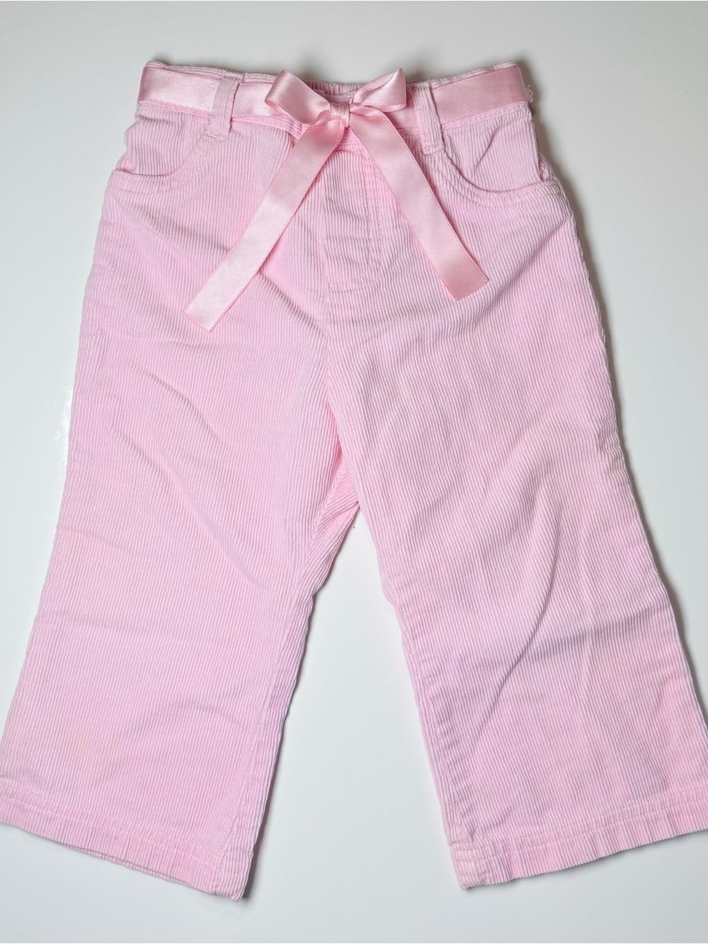 Pink Corduroy Elastic Waist Pants 18M Coquette Barbie indie Cottagecore Style